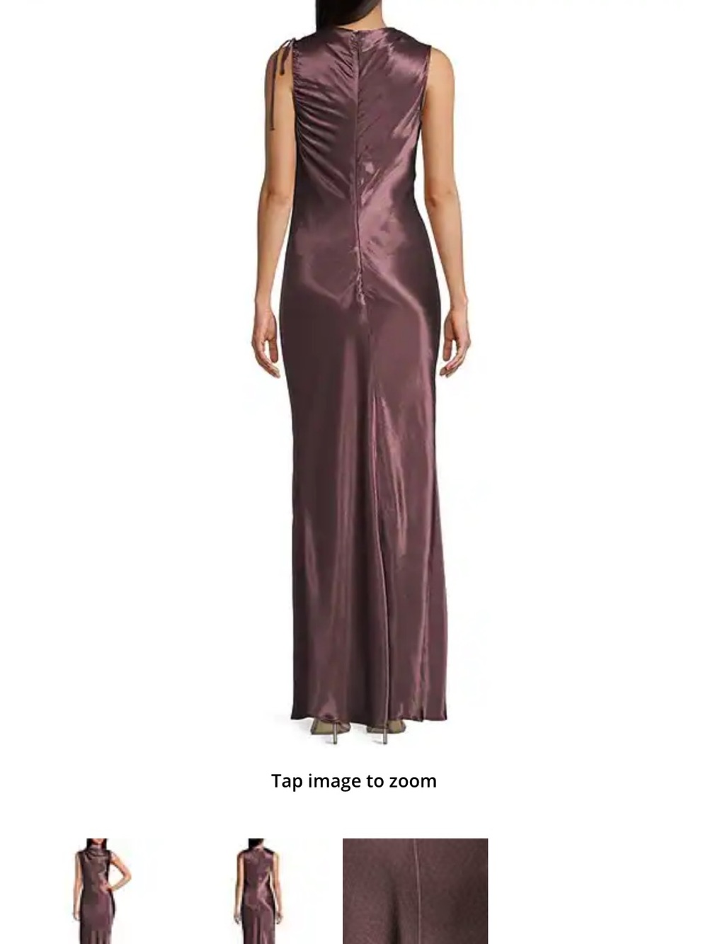 Topshop Satin Maxi Dress - Mauve
